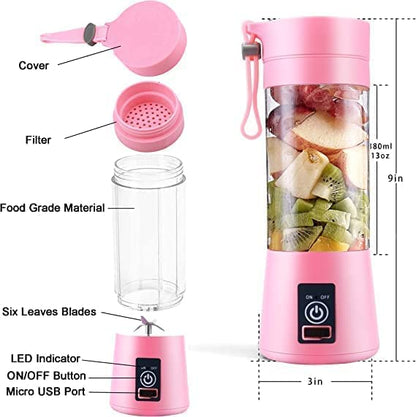 PortableBlender USB Rechargeable Mini JuicerBlender Electric Juicer