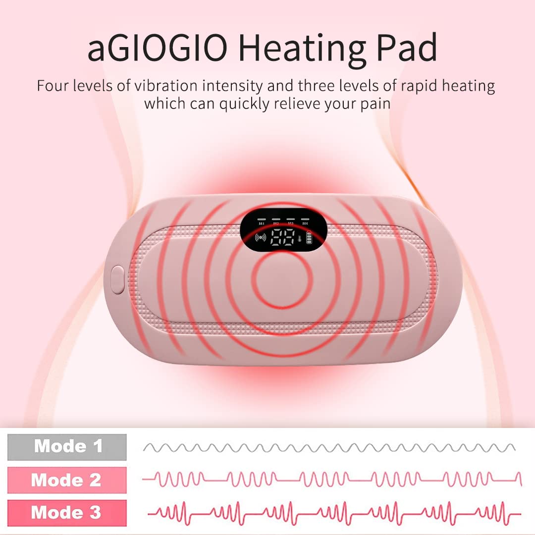Portable Cordless Heating Pad for Menstrual Cramps Relief, for Stomach