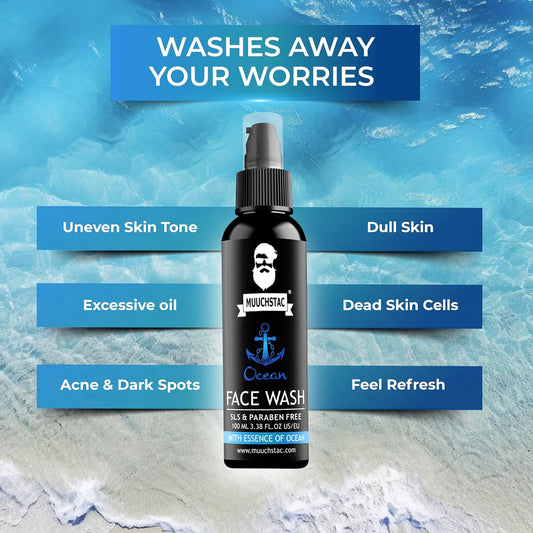 mushtaq Face Wash for Men | Fight Acne & Pimples, Brighten Skin,